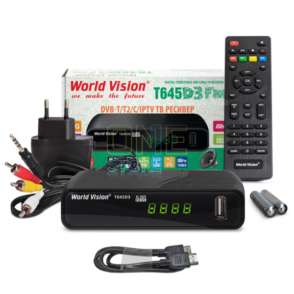 Комплект для ТВ world vision t645d3 fm + hdmi кабель