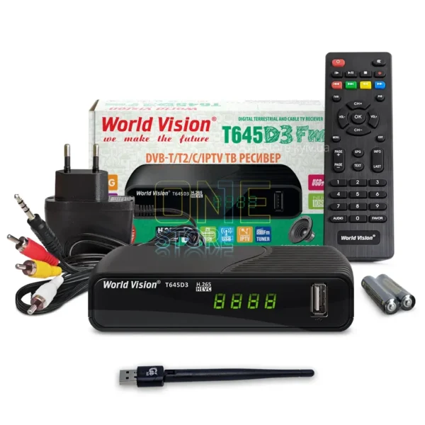 Комплект для ТВ world vision t645d3 fm + usb wi fi адаптер